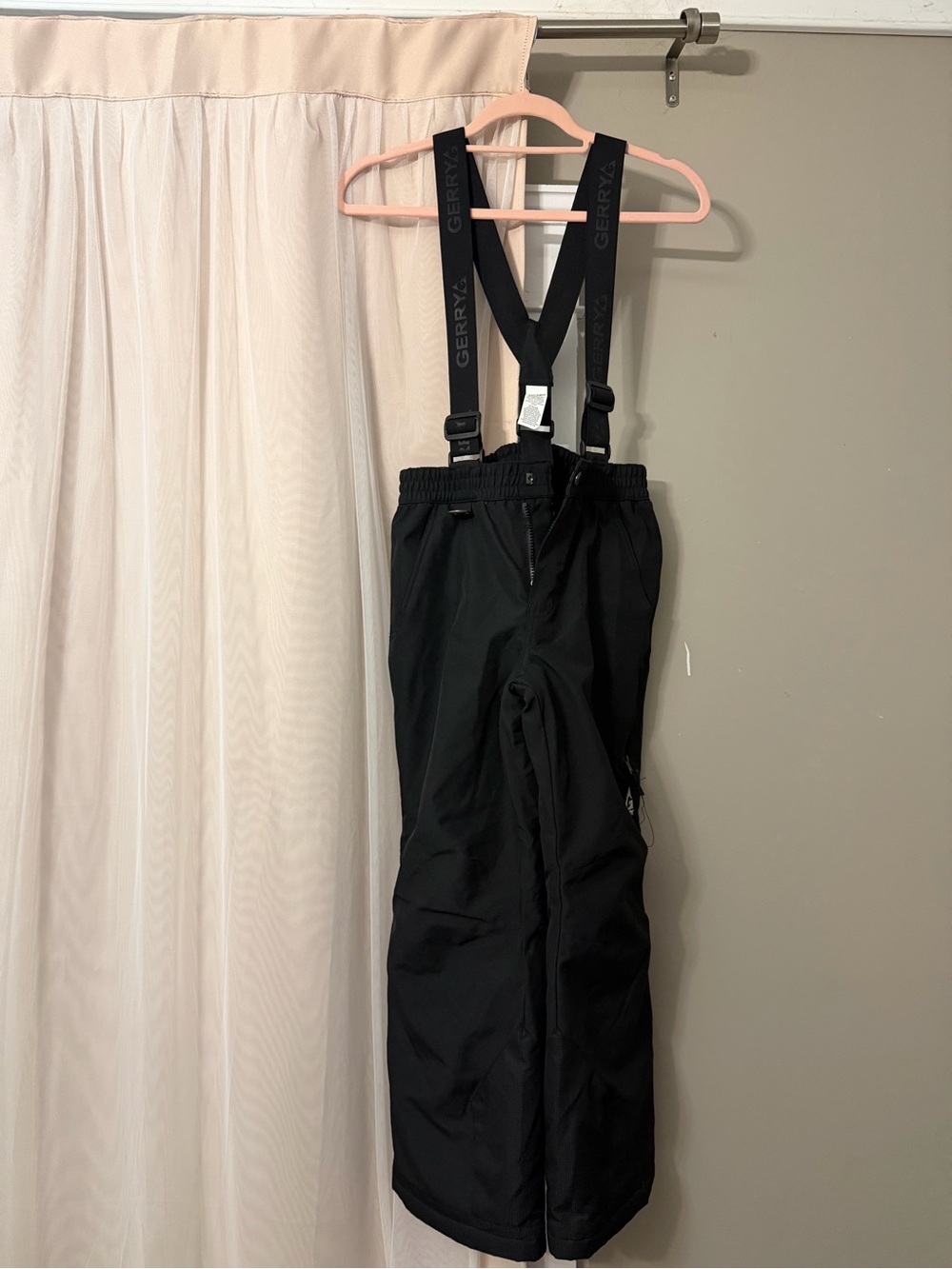 Gerry Weber Black Men's Ski Pants with Adjustable Suspenders